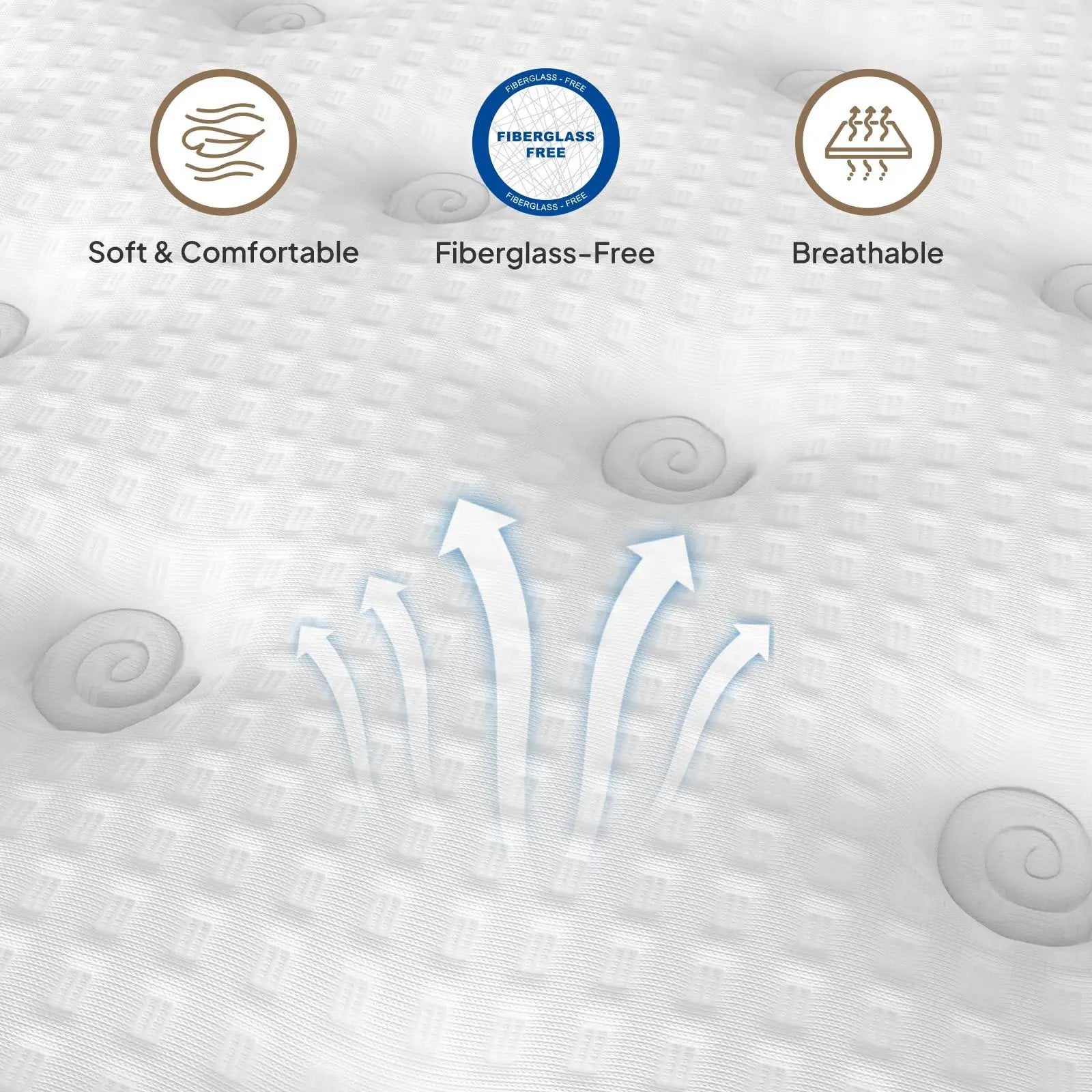12" Hybrid Mattress With Innersprings & Gel Memory Foam by Unique Piece Furniture