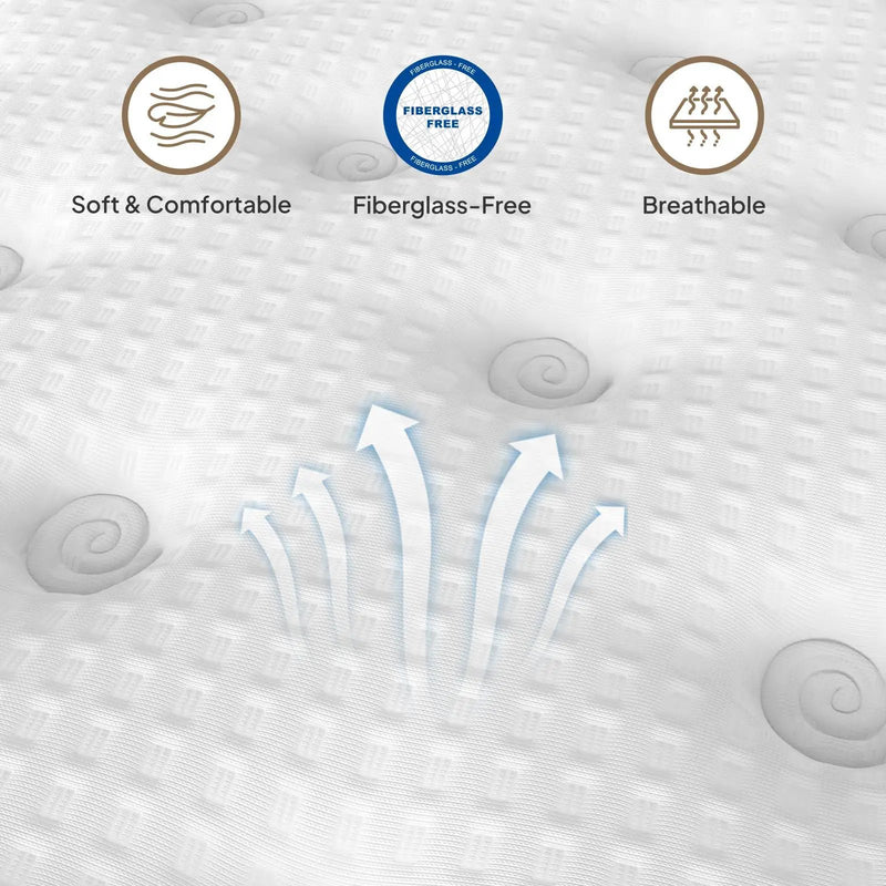 14" Hybrid Mattress With Innerspring & Gel Memory Foam by HouseOfZazla
