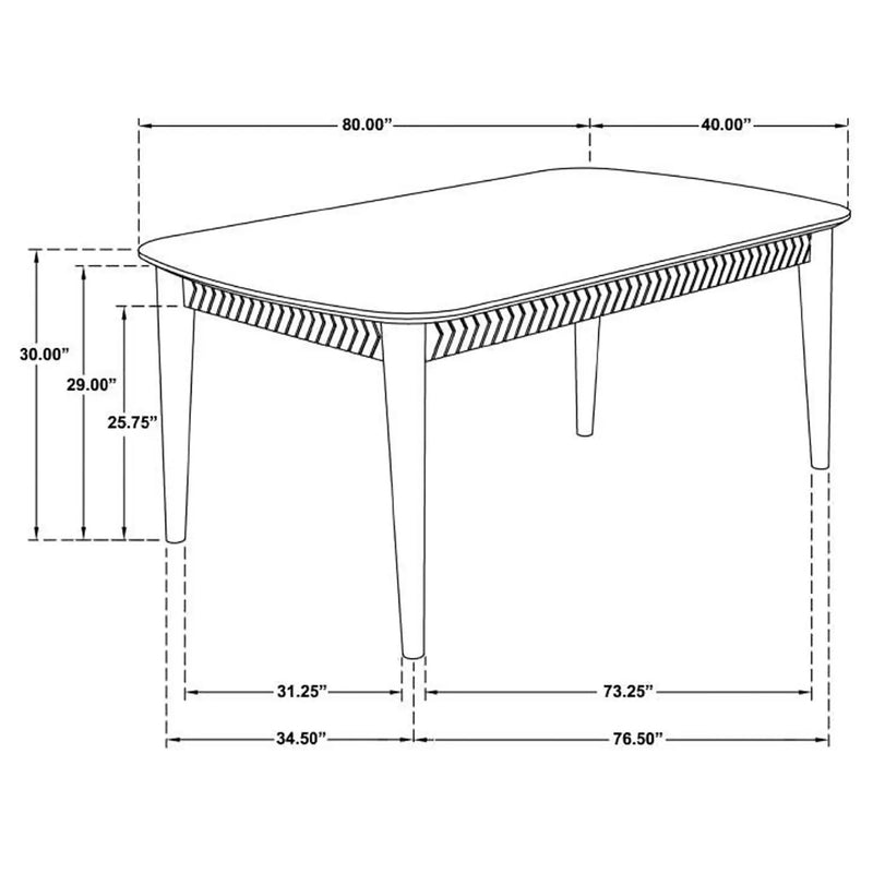 Crossmoor - Sheesham Dining Table - Natural Wood by HouseOfZazla