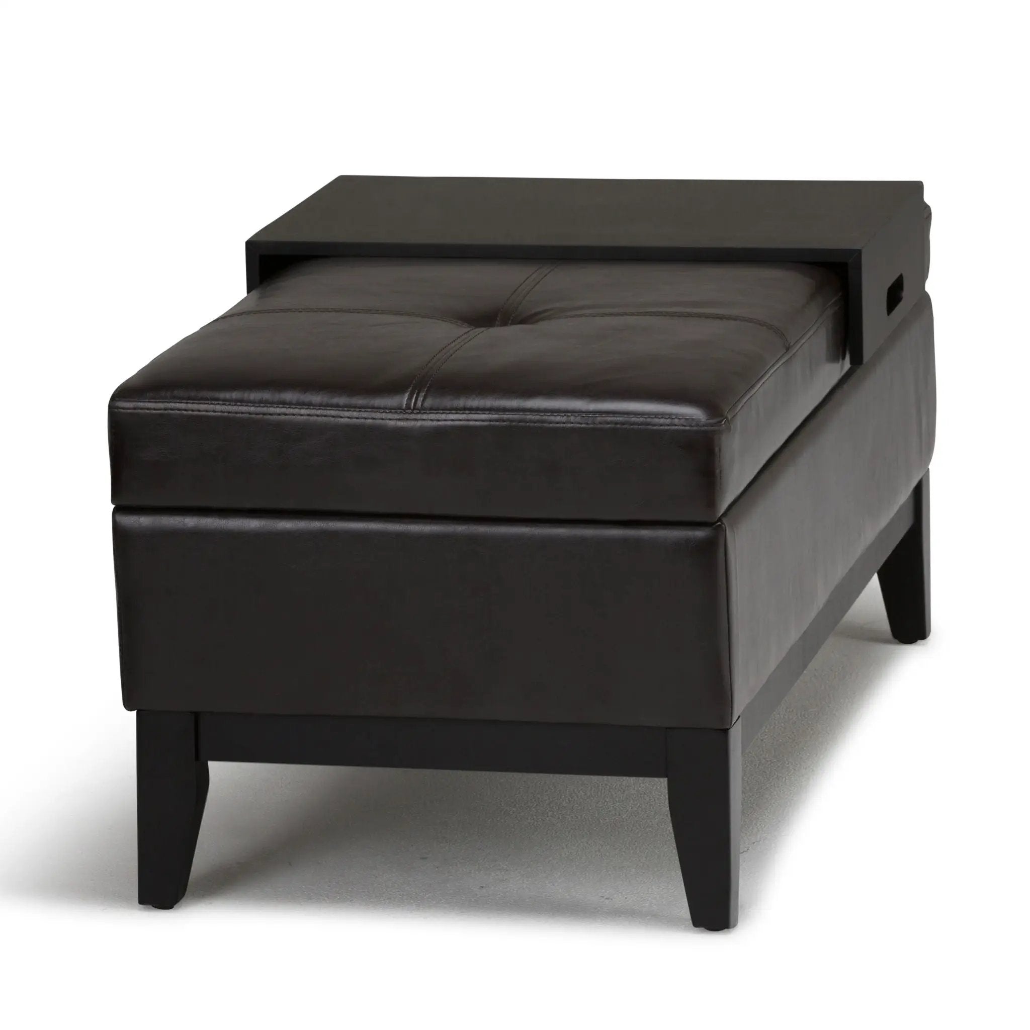 Oregon - Contemporary Storage Ottoman Bench With Tray by Unique Piece Furniture