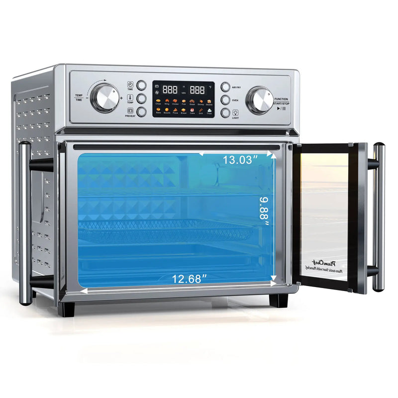PlumChef 26QT Large Capacity French Double-Door Air Fryer Convection Toaster Oven by HouseOfZazla