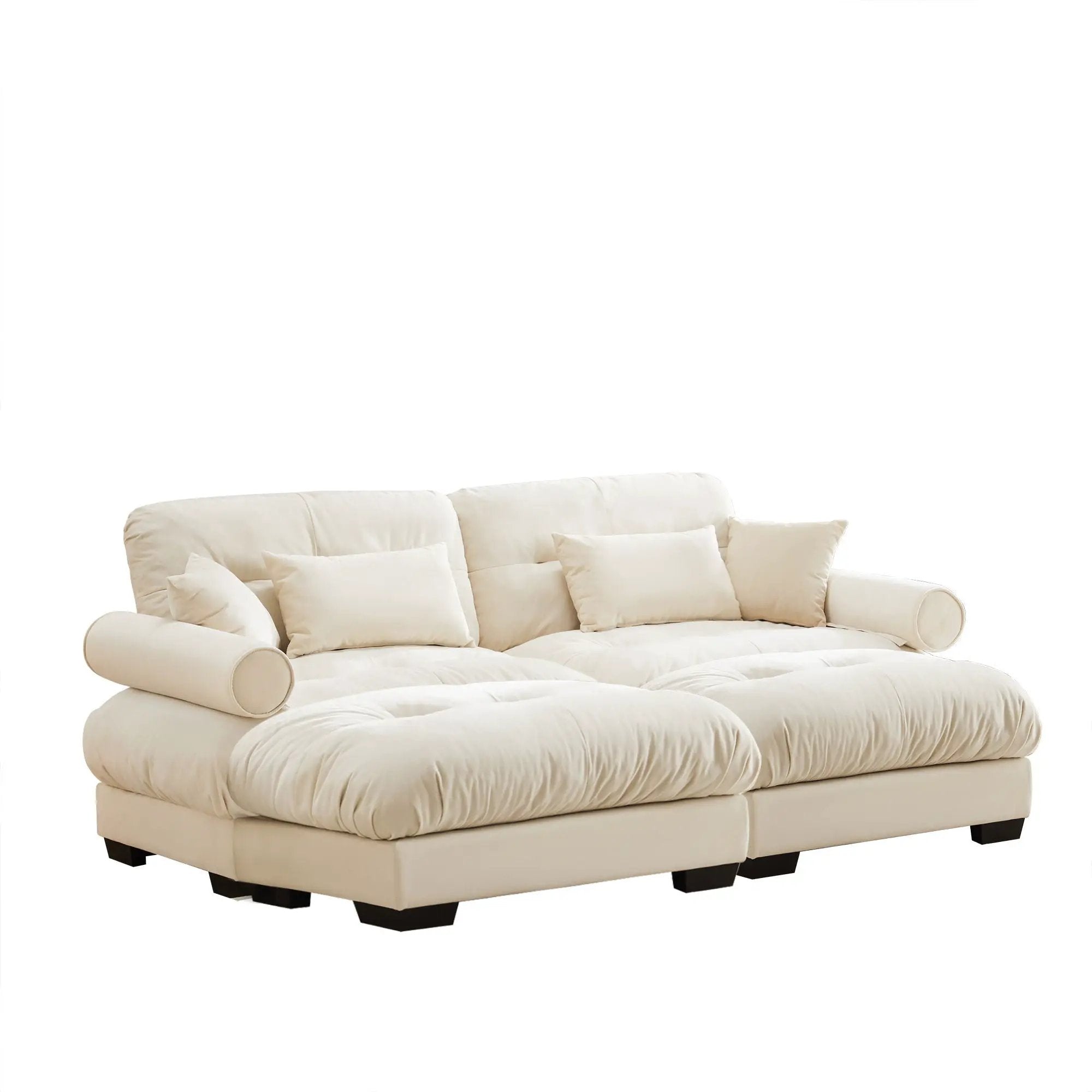 Super Comfort Oversized Modular Sectional Sofa With Movable Ottoman by Unique Piece Furniture