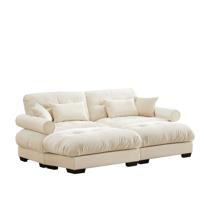 Super Comfort Oversized Modular Sectional Sofa With Movable Ottoman by Unique Piece Furniture