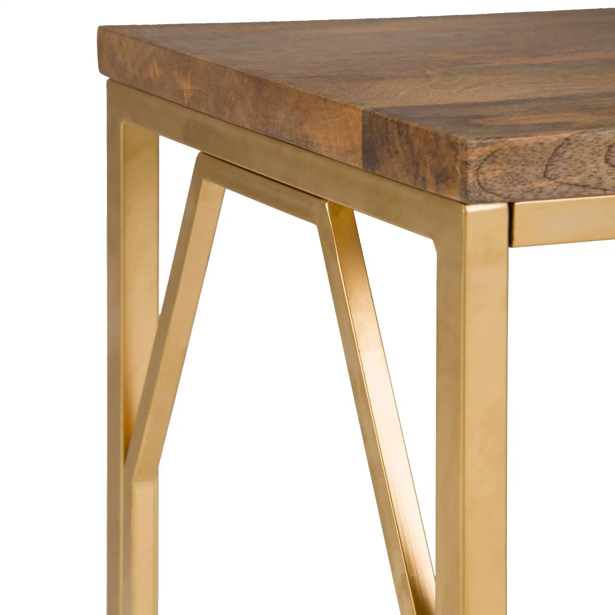 Selma - Handcrafted Metal And Wood Accent Table by Unique Piece Furniture