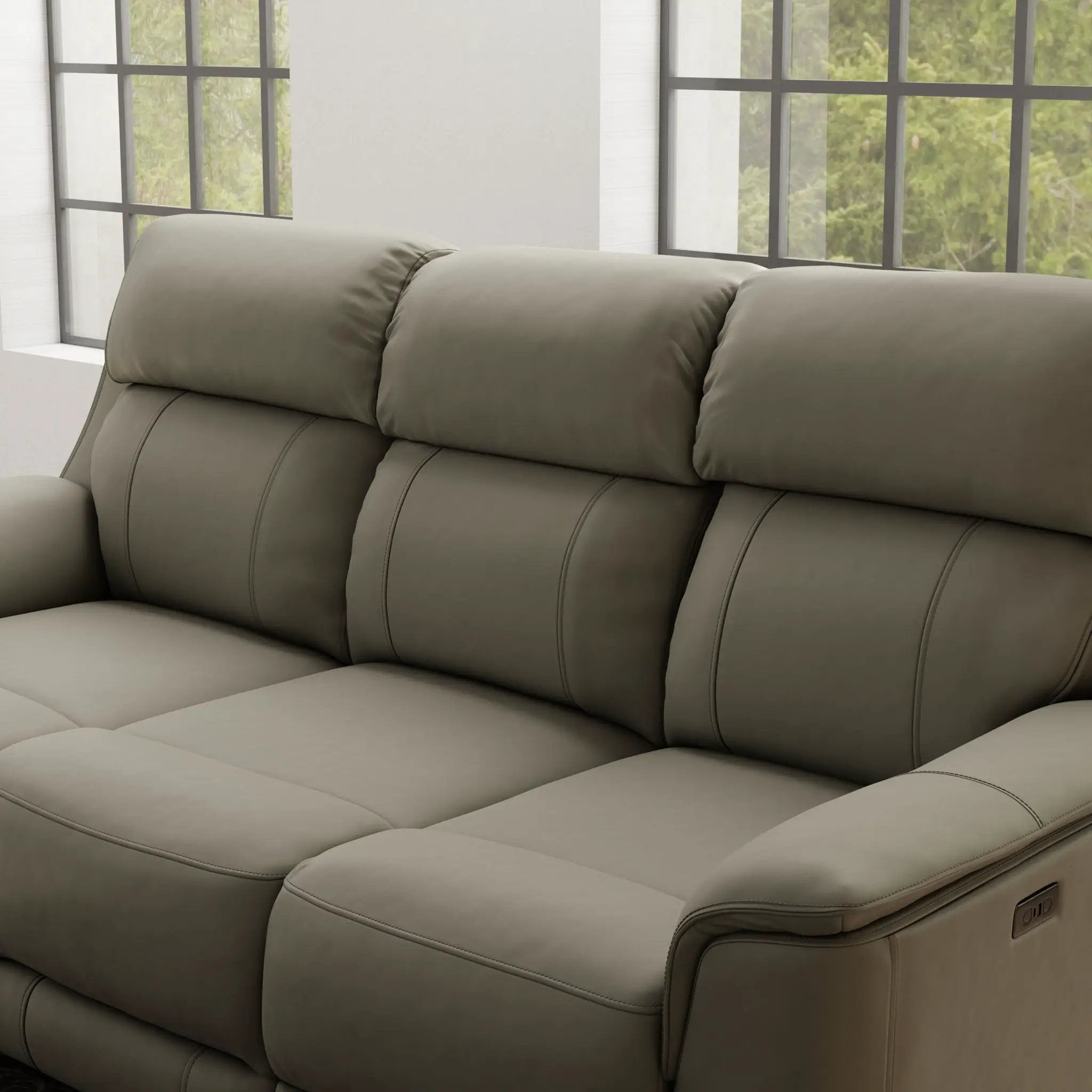 Oslo - Dual Power Reclining Sofa by Unique Piece Furniture