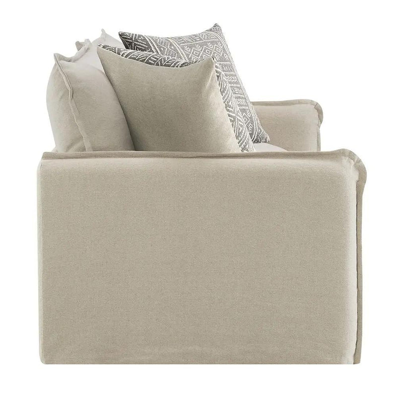 Upendo - Loveseat With 2 Pillows - Beige Linen by Unique Piece Furniture