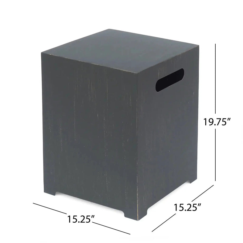 Modern Tank Holder Side Table With Powder Coated Frame by HouseOfZazla