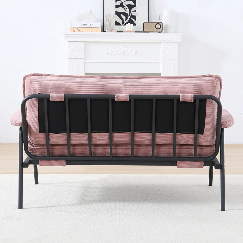 Modern Metal Frame Sofa With Sponge Filling For Compact Spaces And Versatile Use by Unique Piece Furniture