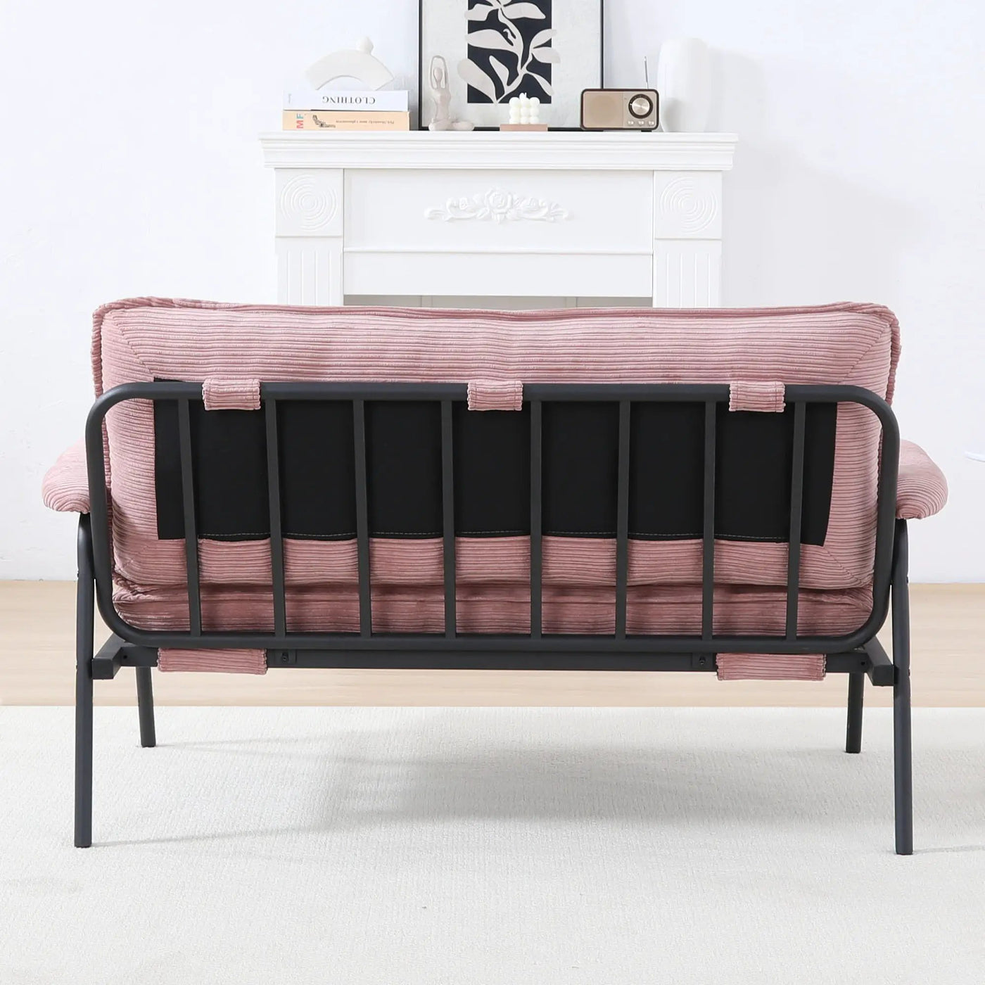 Modern Metal Frame Sofa With Sponge Filling For Compact Spaces And Versatile Use by Unique Piece Furniture
