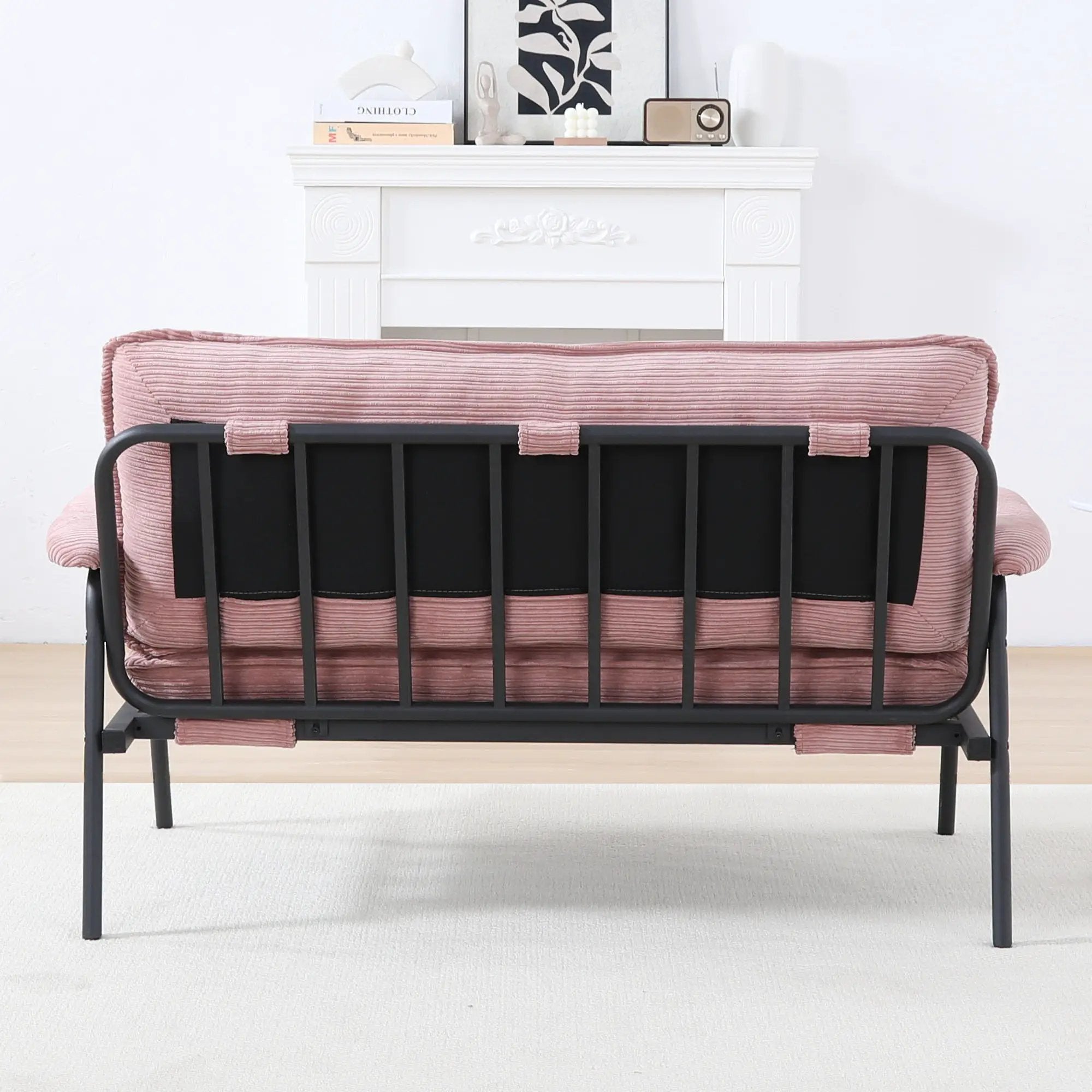 Modern Metal Frame Sofa With Sponge Filling For Compact Spaces And Versatile Use by Unique Piece Furniture