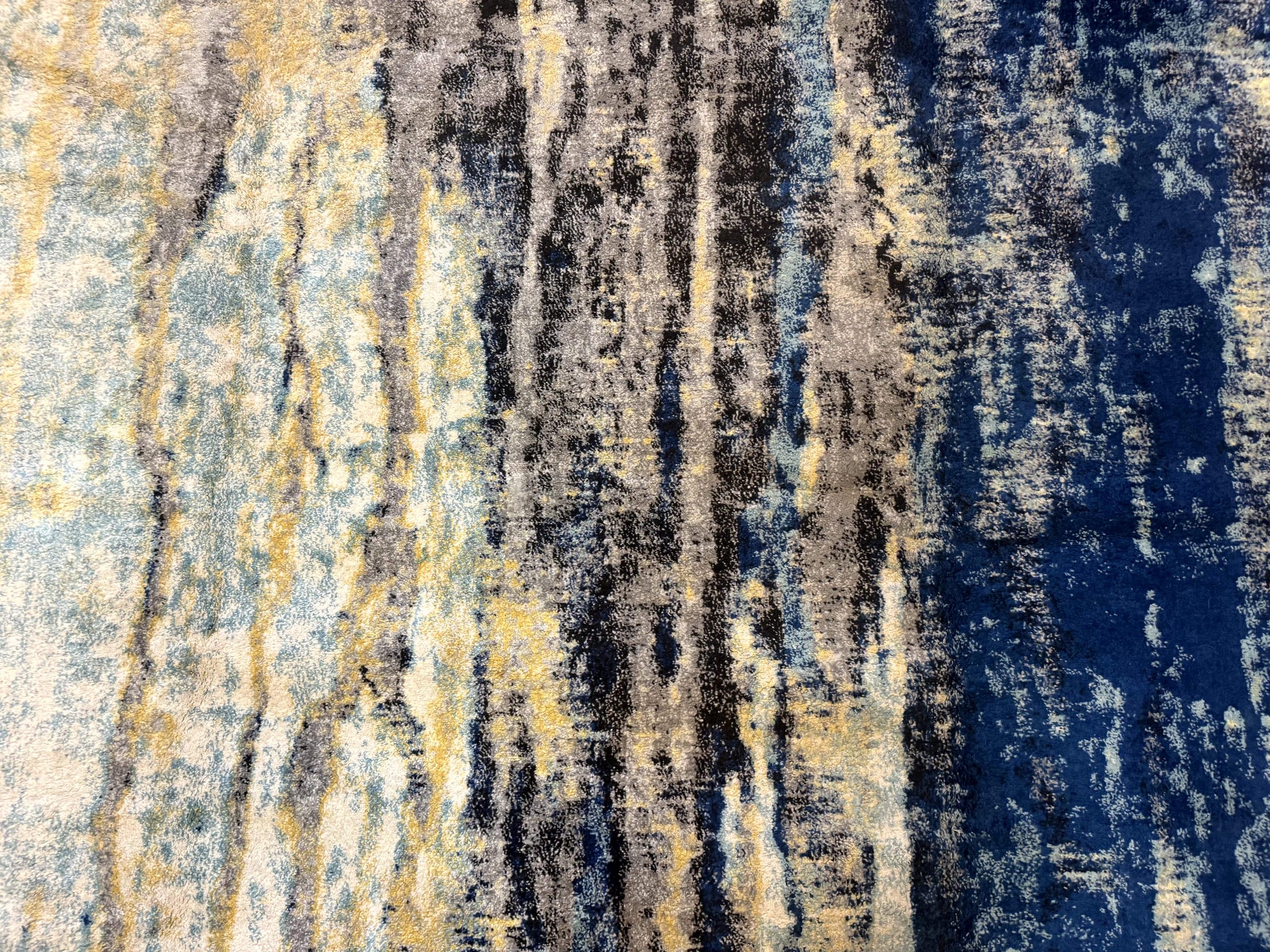 Modern Abstract Blue Area Rug 8x11 ft by Jewel Rugs