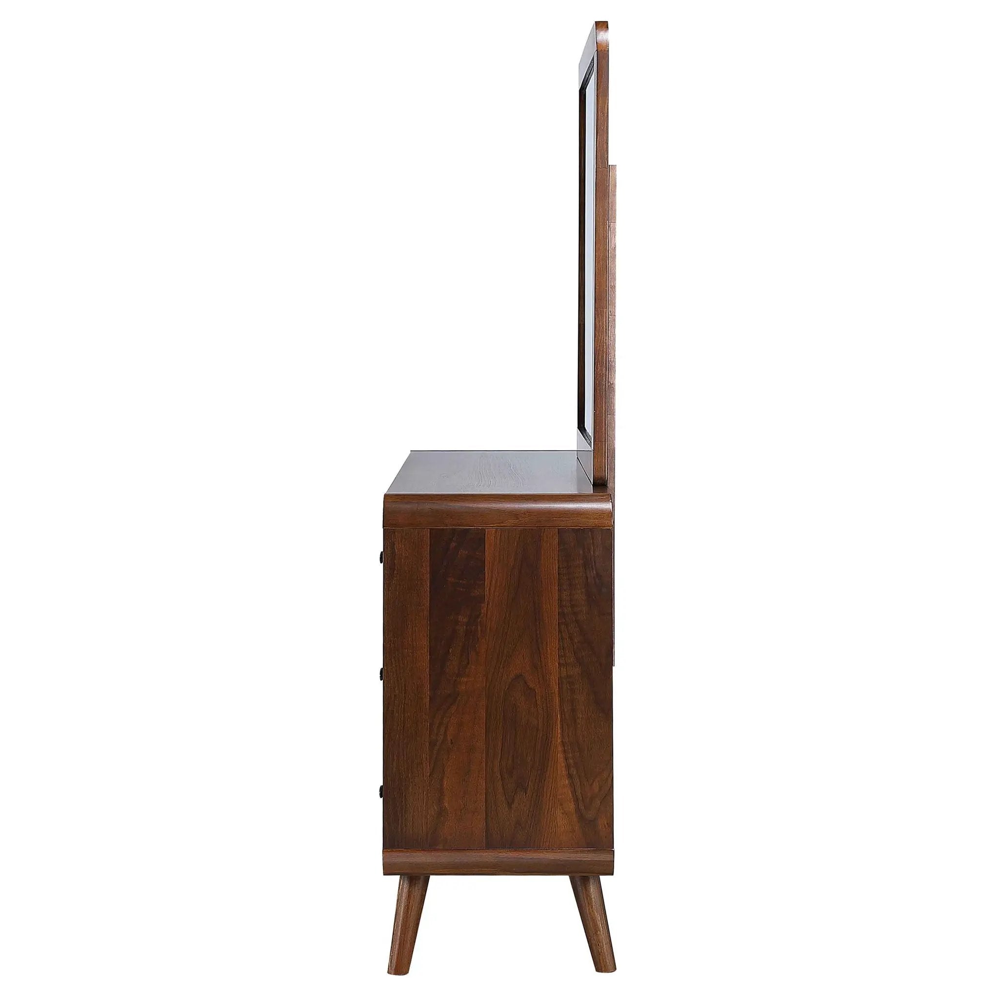 Robyn 6-drawer Dresser with Mirror Dark Walnut by Unique Piece Furniture
