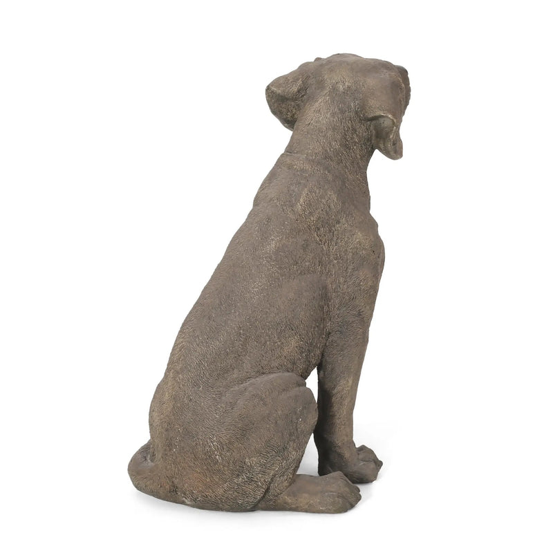MGO Dog Decor Outdoor Dog Statue - Dark Brown by HouseOfZazla