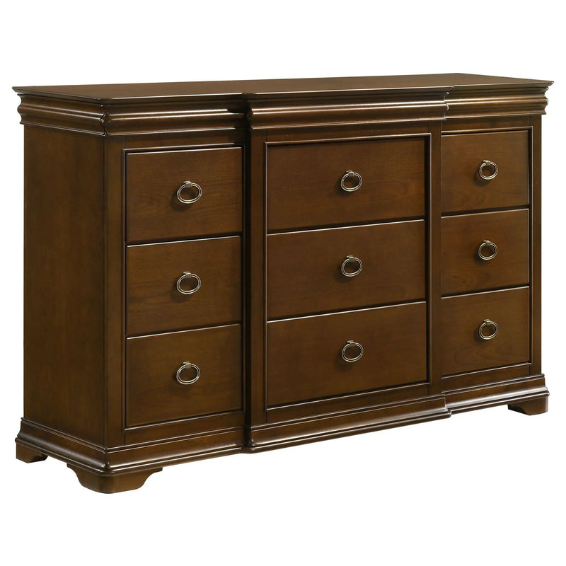 Garland 5-piece Eastern King Bedroom Set Brown Cherry by Unique Piece Furniture
