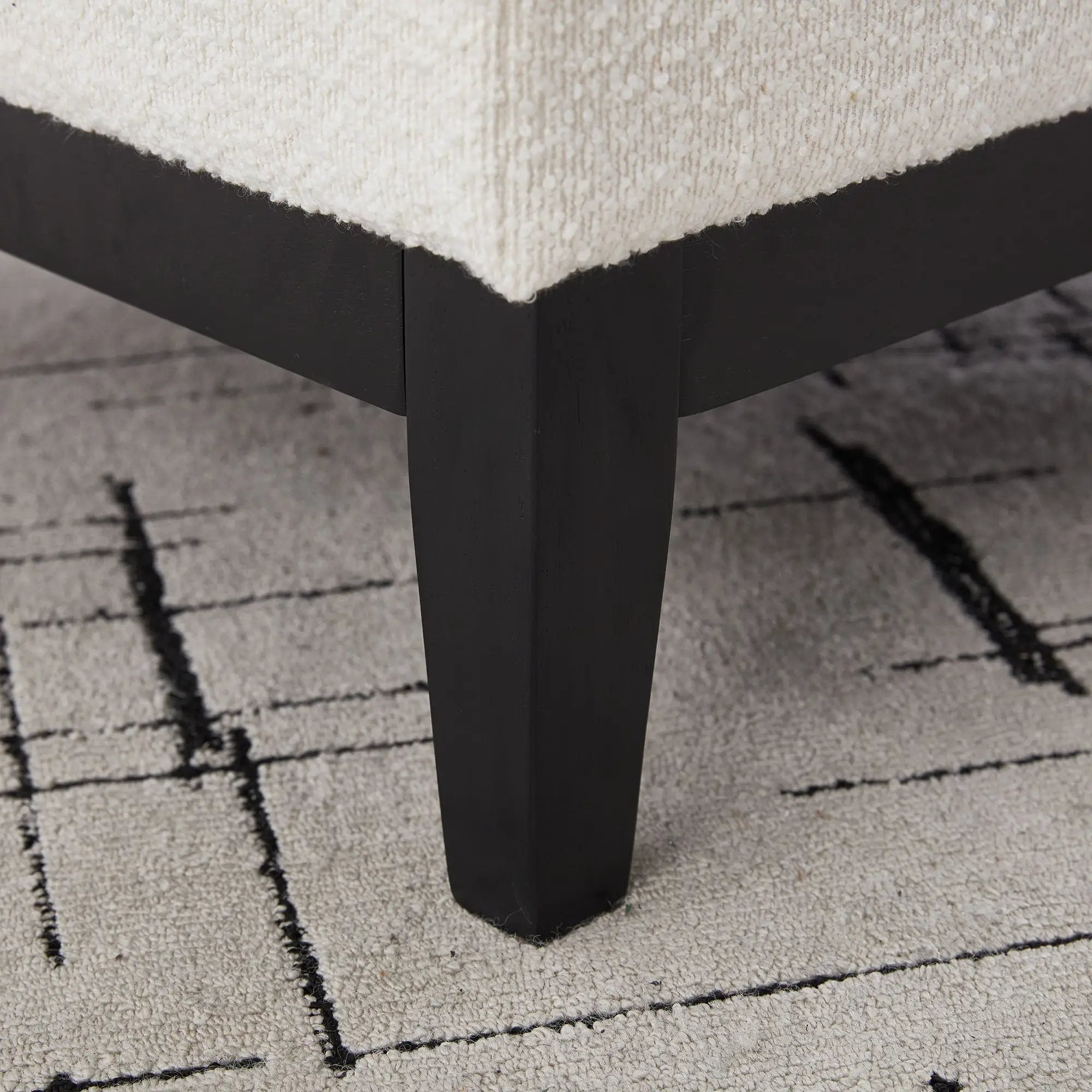 Upholstered Storage Ottoman With Reversible Lid Coffee Table With Rubberwood Legs by HouseOfZazla