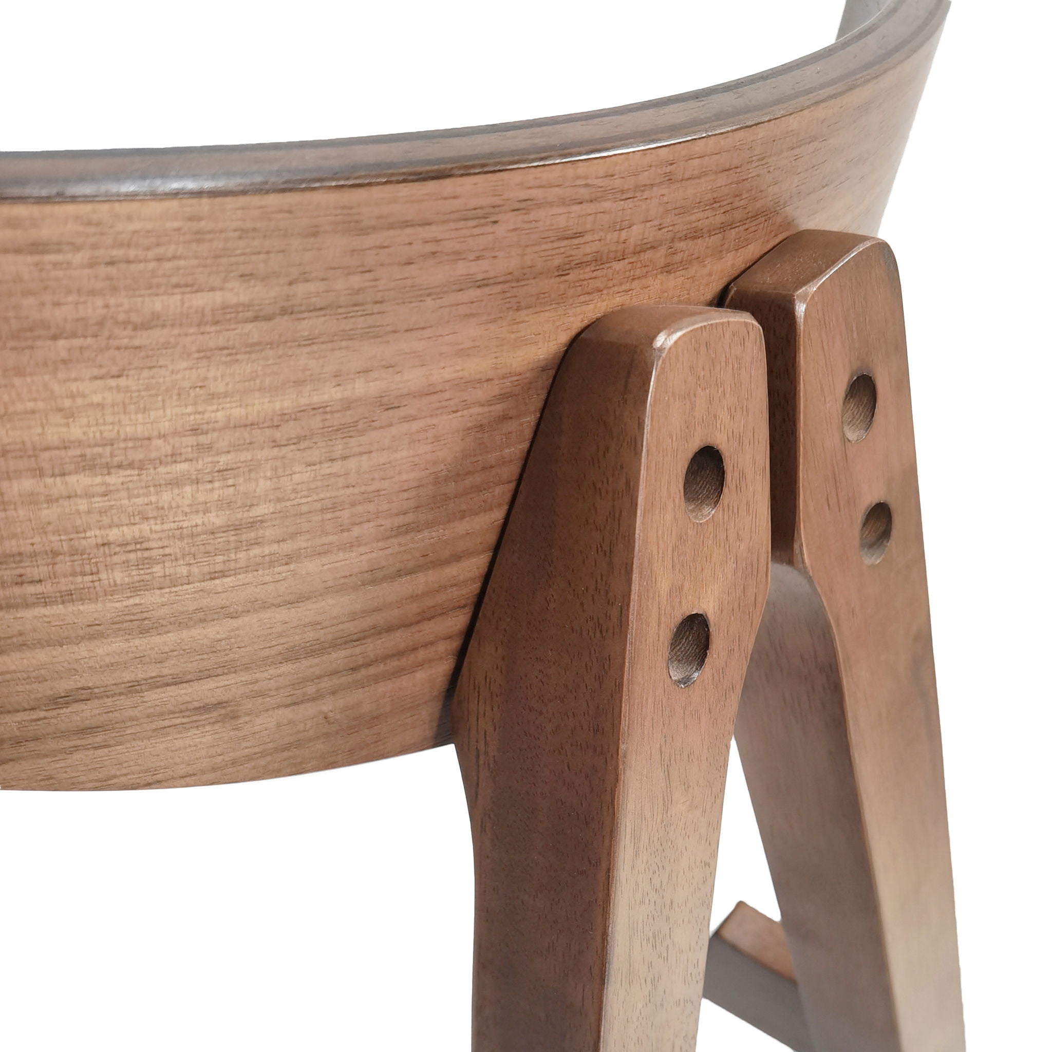 Mid Century Modern Counter Stool With V Shape Frame And Upholstered Seating by HouseOfZazla