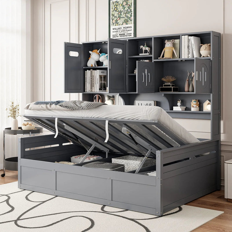 Daybed With All-In-One Cabinet And Shelf by HouseOfZazla