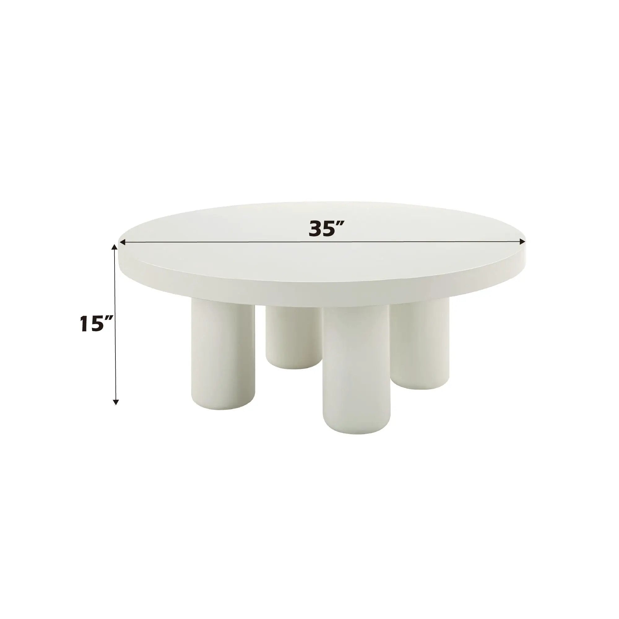 Loanna - Coffee Table - White by Unique Piece Furniture