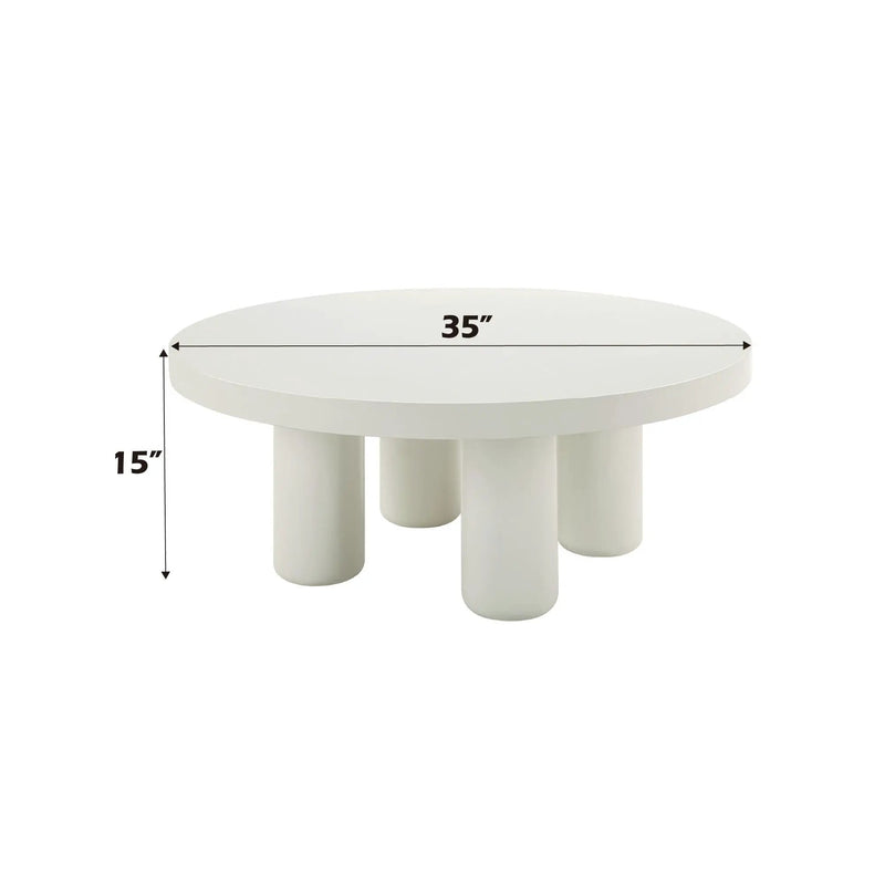 Loanna - Coffee Table - White by Unique Piece Furniture