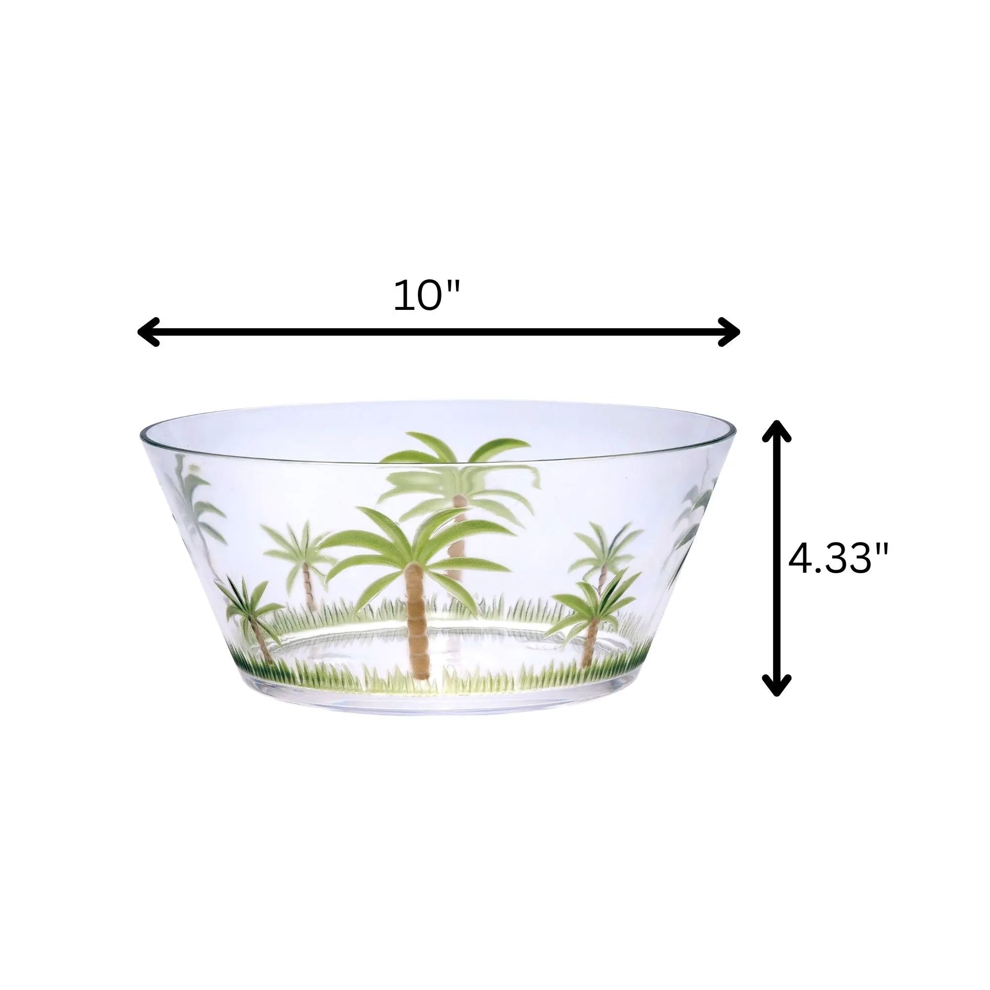 Palm Tree Acrylic Serving Bowls by HouseOfZazla