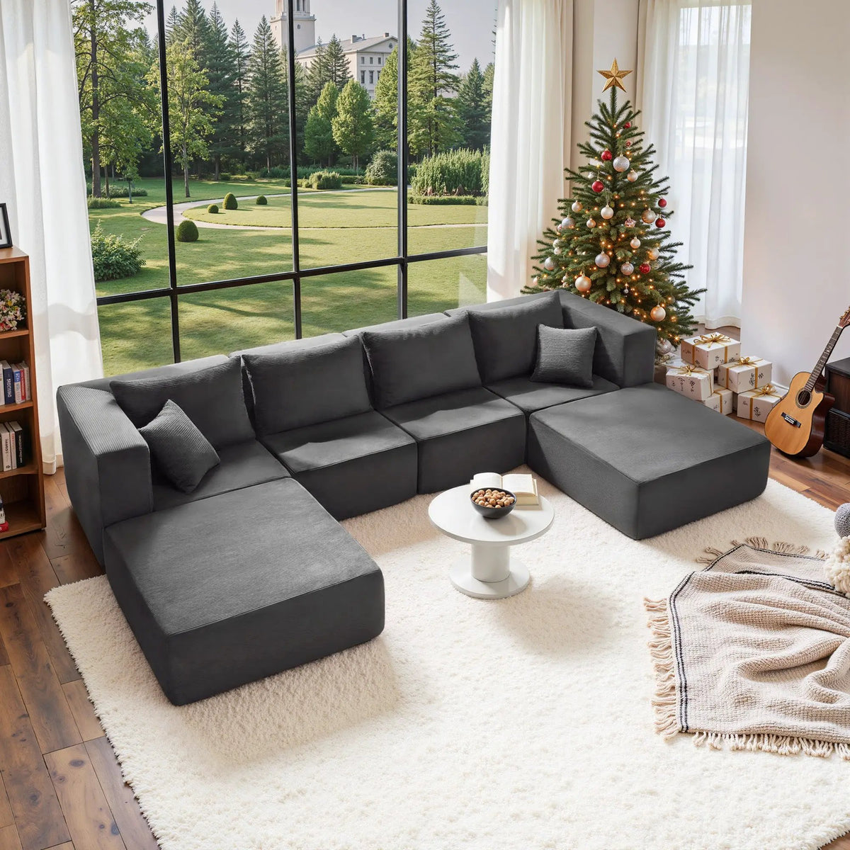 140" Modular Sectional Sofa Bed by HouseOfZazla