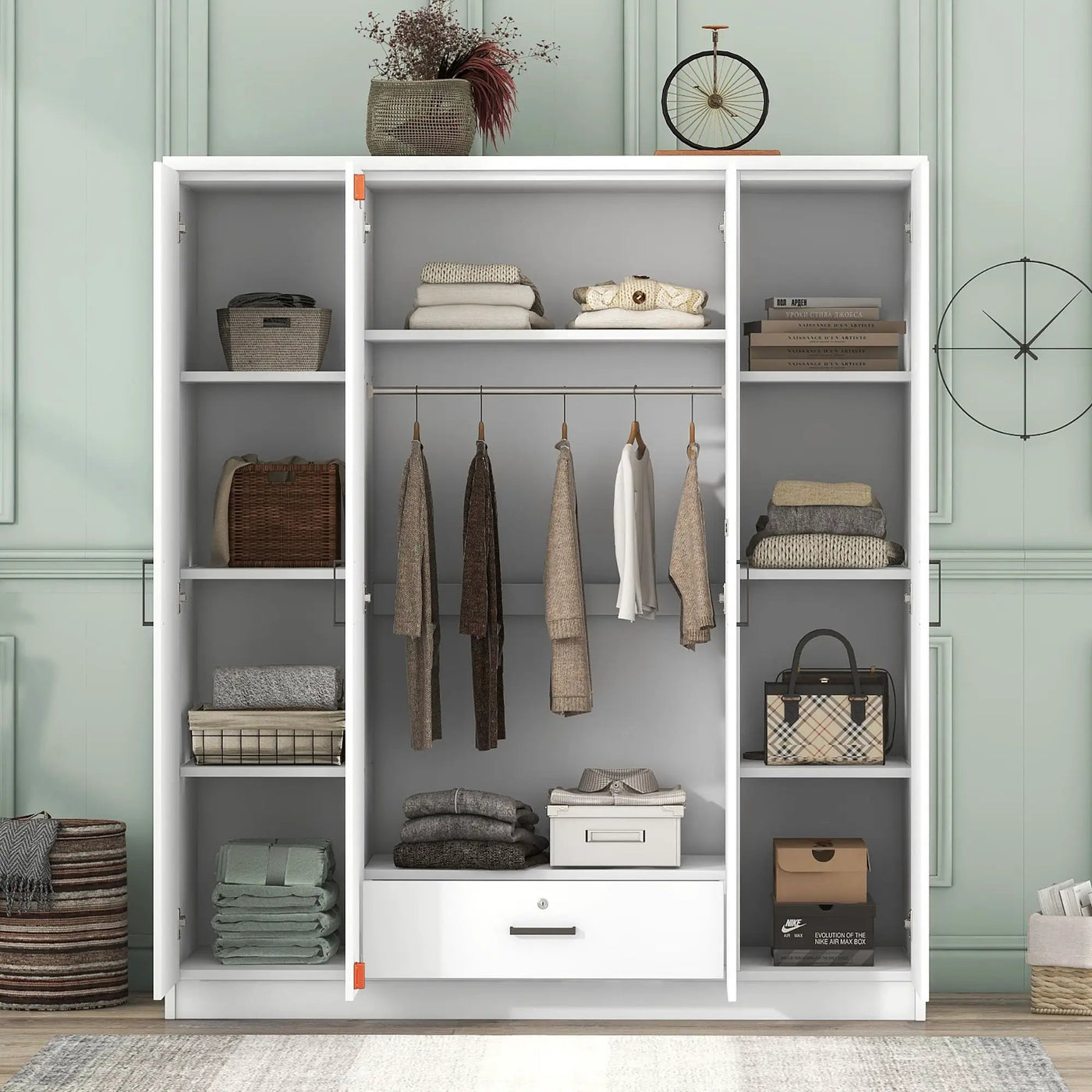 4 Door Wardrobe With 1 Drawer by Unique Piece Furniture