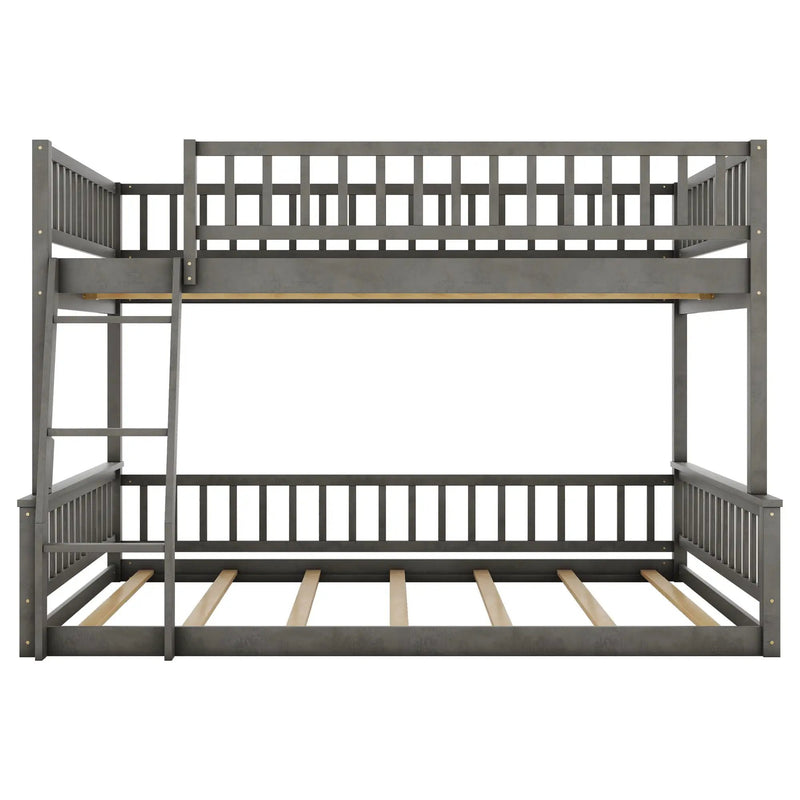Bunk Bed With Ladder And Guardrails by Unique Piece Furniture