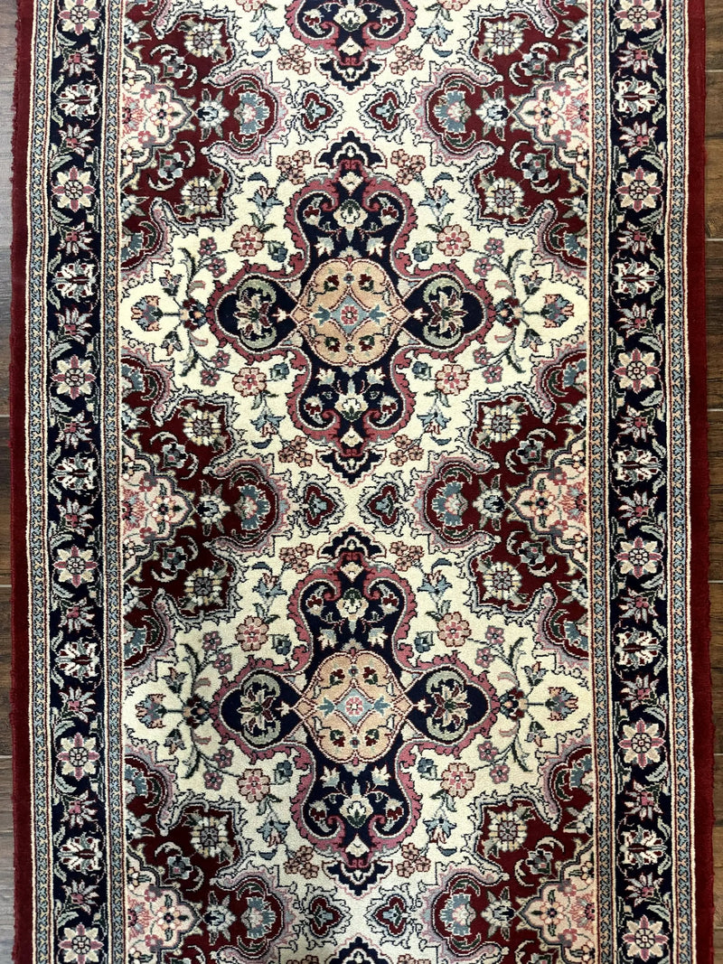 Sino Persian Runner Rug 2.7 x 8, Floral, Handmade, 250 KPSI by Jewel Rugs