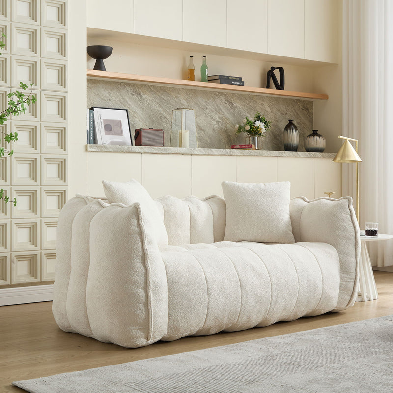 Cozy Beanbag Chair With High Resilience Foam Core For 2 by HouseOfZazla