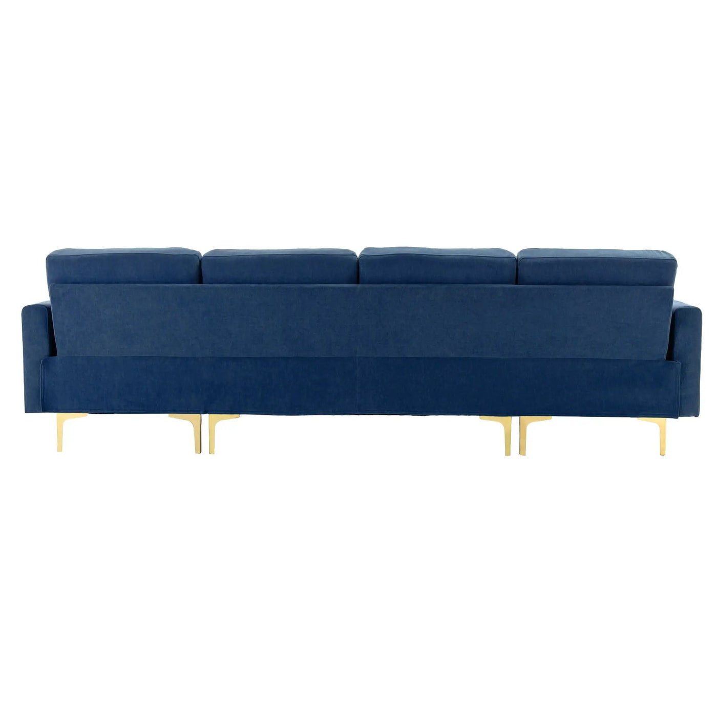 Modern L - Shape Convertible Sectional Sofa With Movable Ottoman by HouseOfZazla