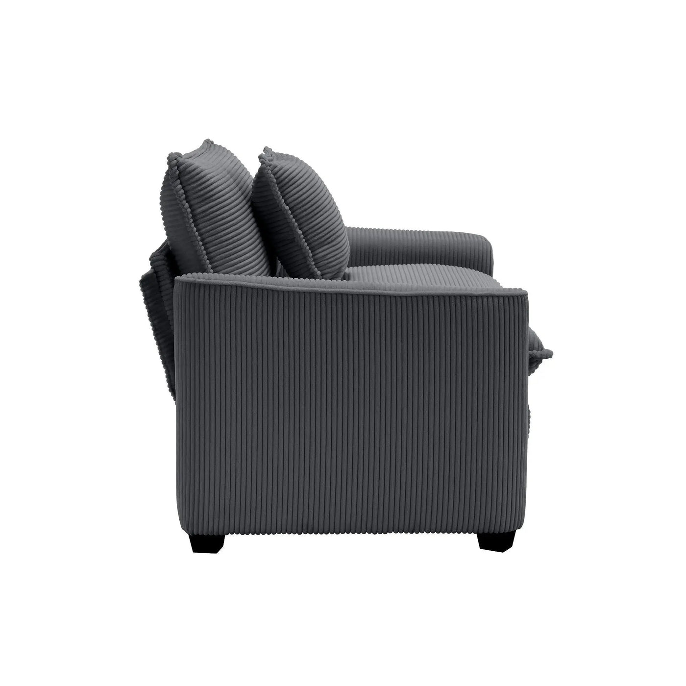 Modern Classic Fabric Single Chair Deep Seat Sofa With Pillow by HouseOfZazla