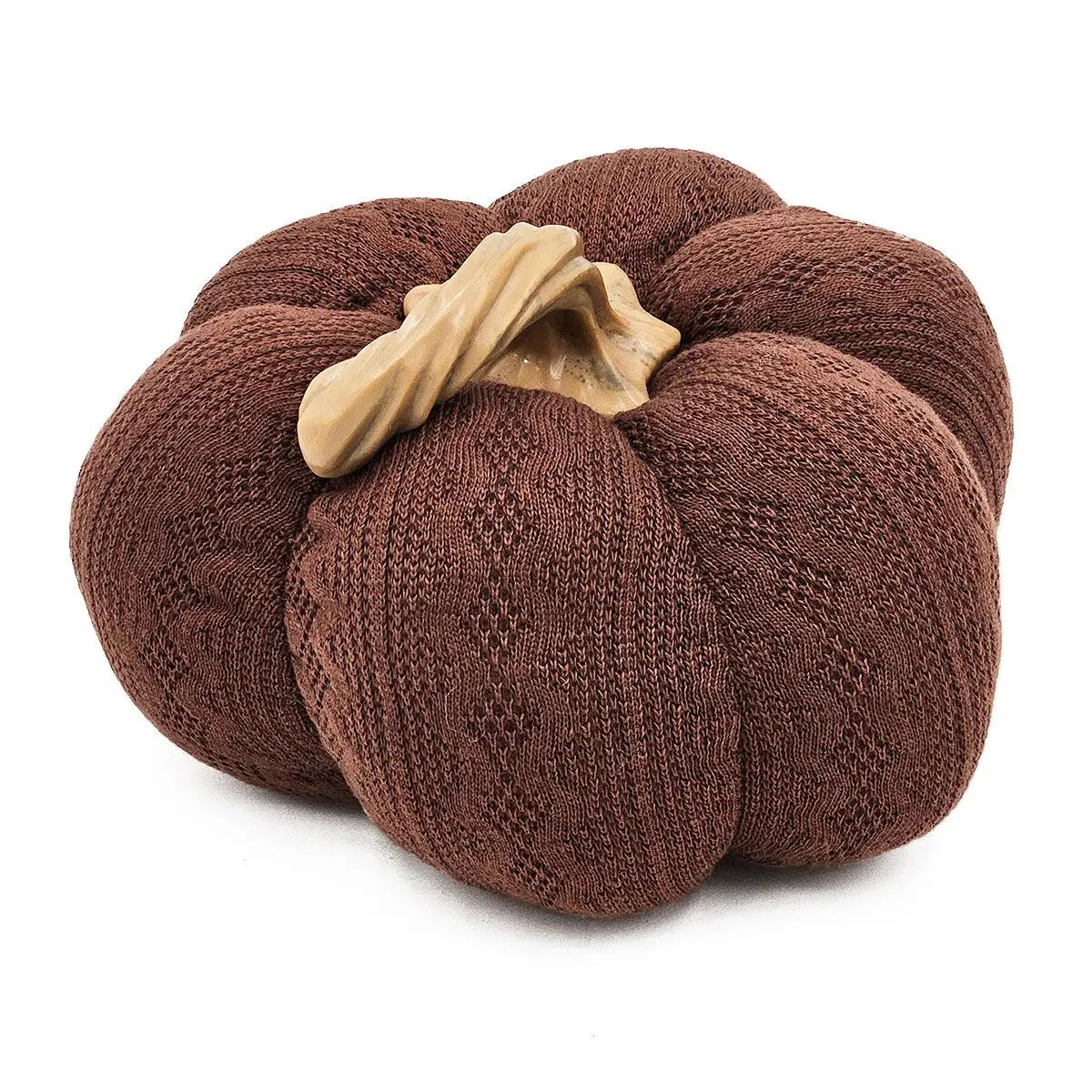Pumpkin Ornament Decor For Holiday Harvest Festival Fall Festival & Thanksgiving (Set of 2) - Dark Brown by Unique Piece Furniture