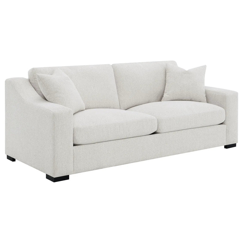 Ashlyn 3-piece Upholstered Track Arm Sofa Set Sand by Unique Piece Furniture
