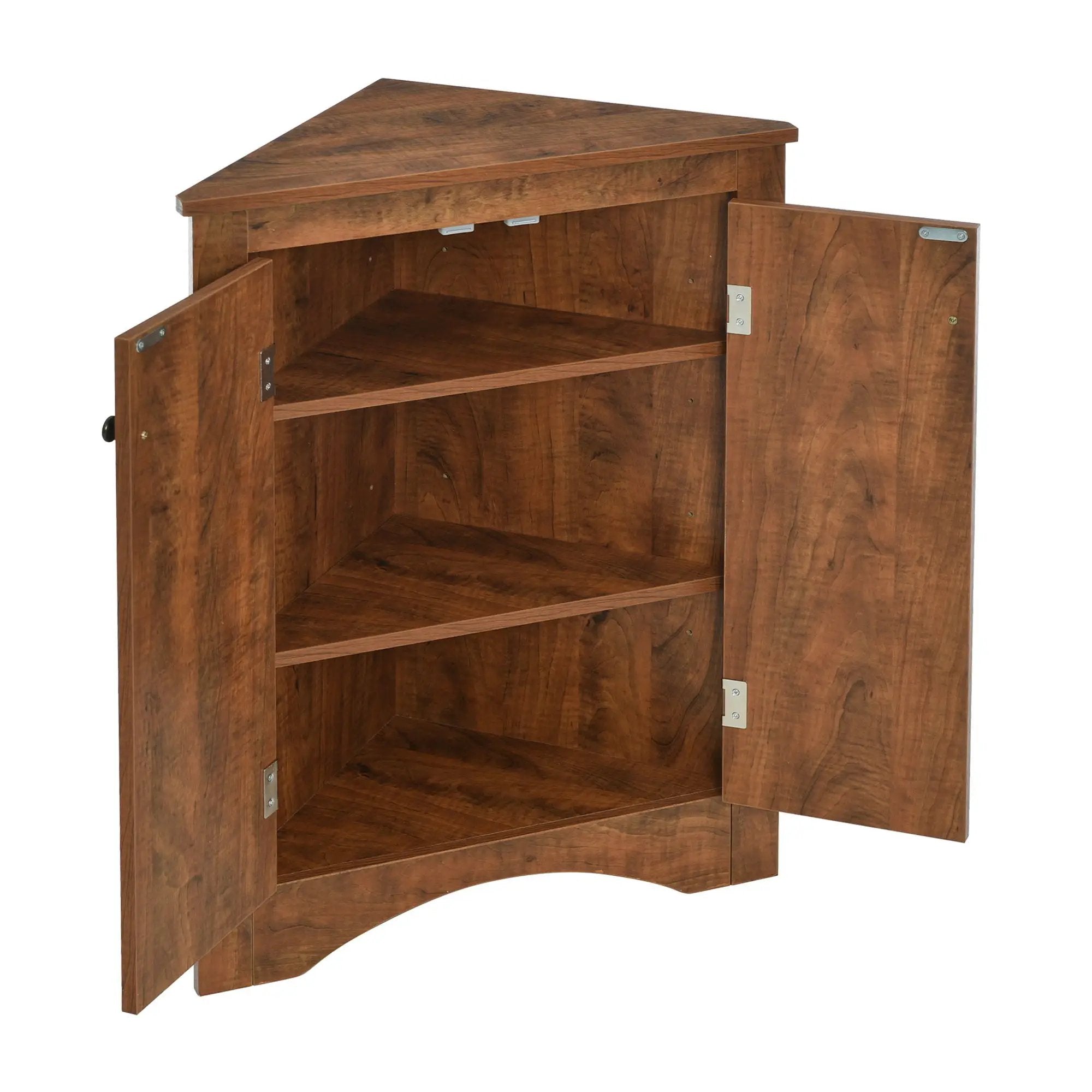 Triangle Bathroom Storage Cabinet With Adjustable Shelves, Freestanding Floor Cabinet For Home Kitchen by HouseOfZazla