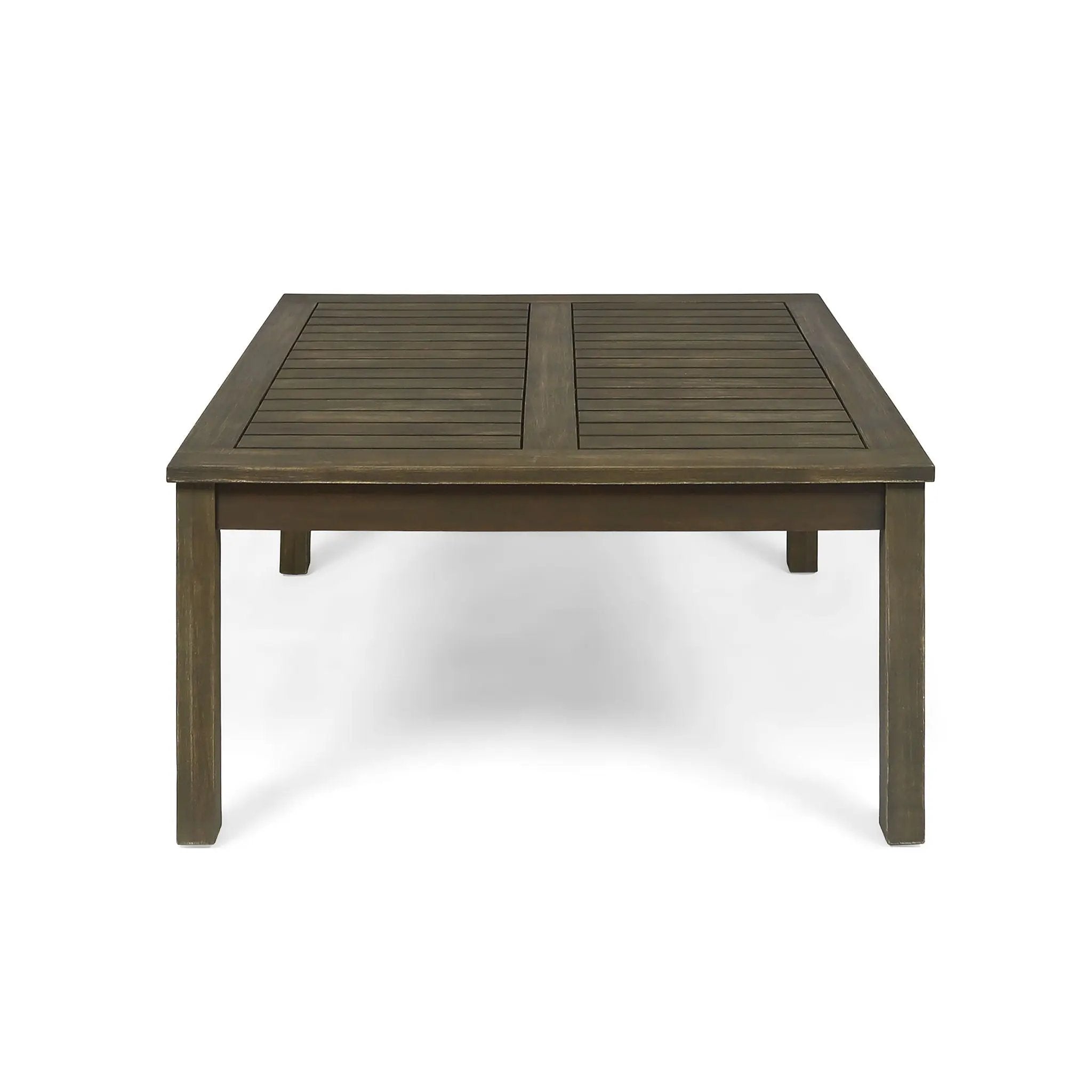 Perla Rustic Square Coffee Table with Block Legs by HouseOfZazla