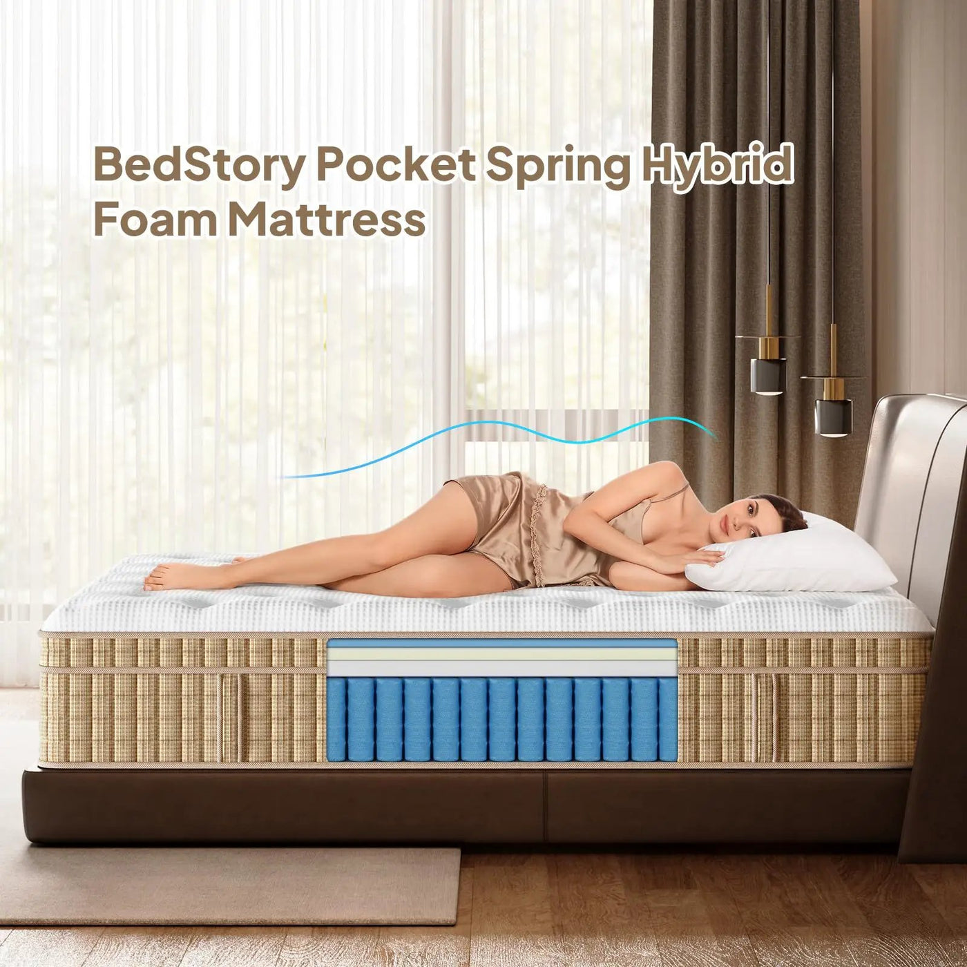 12" Hybrid Mattress With Innersprings & Gel Memory Foam by Unique Piece Furniture
