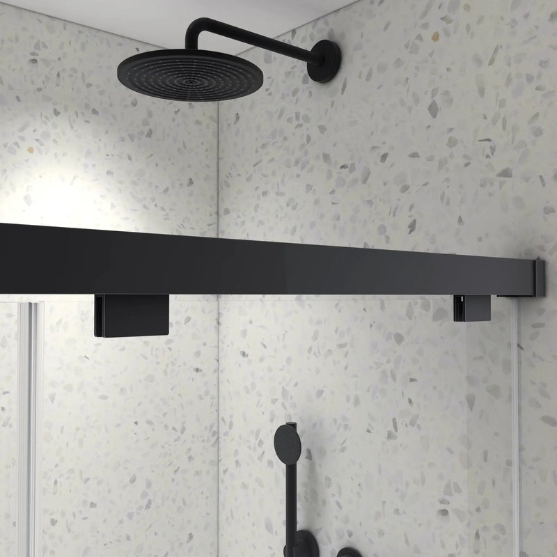5476 Inch Frameless Double Sliding Matte Shower Door by HouseOfZazla