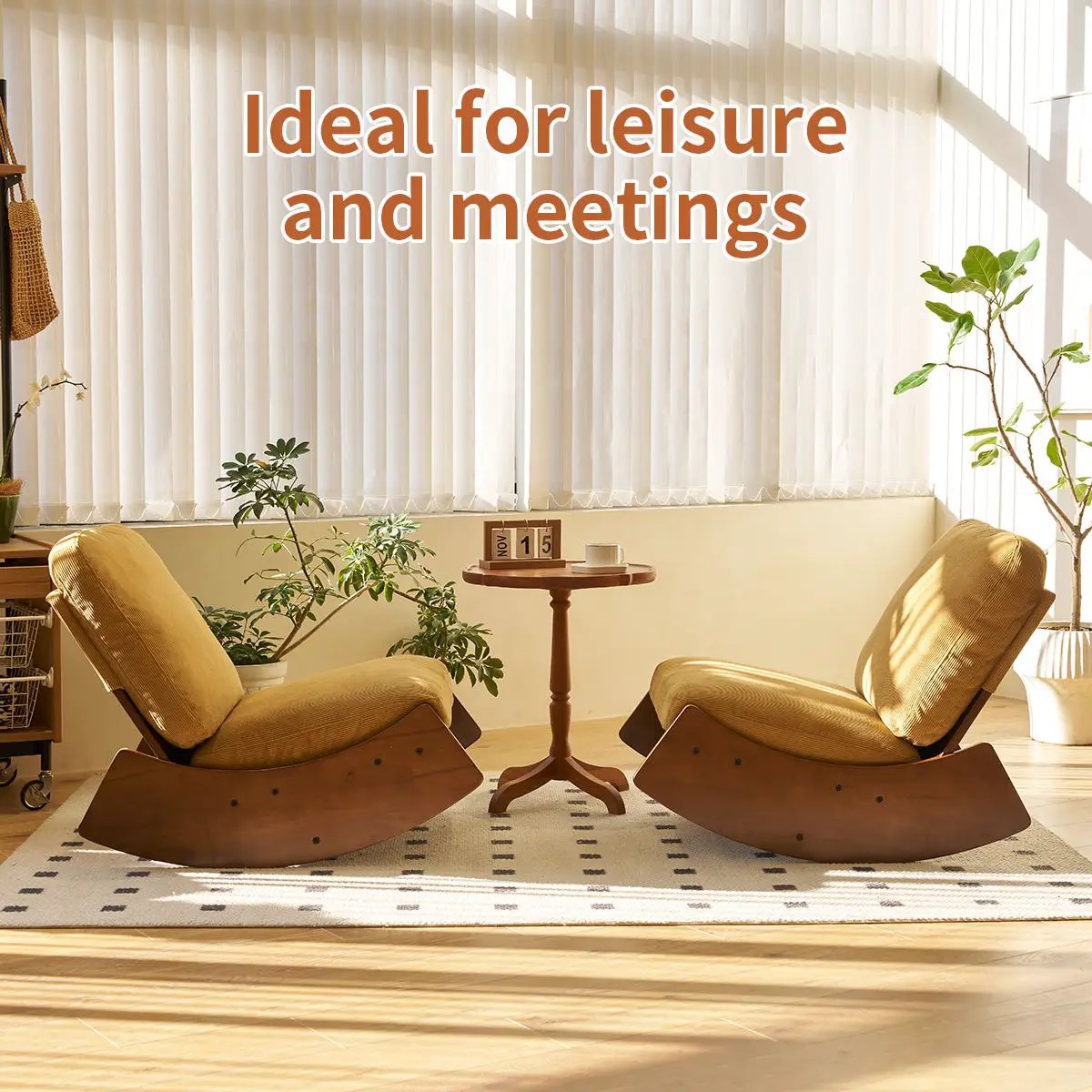Comfortable High-Quality Upholstery Glider Rocking Chair by Unique Piece Furniture