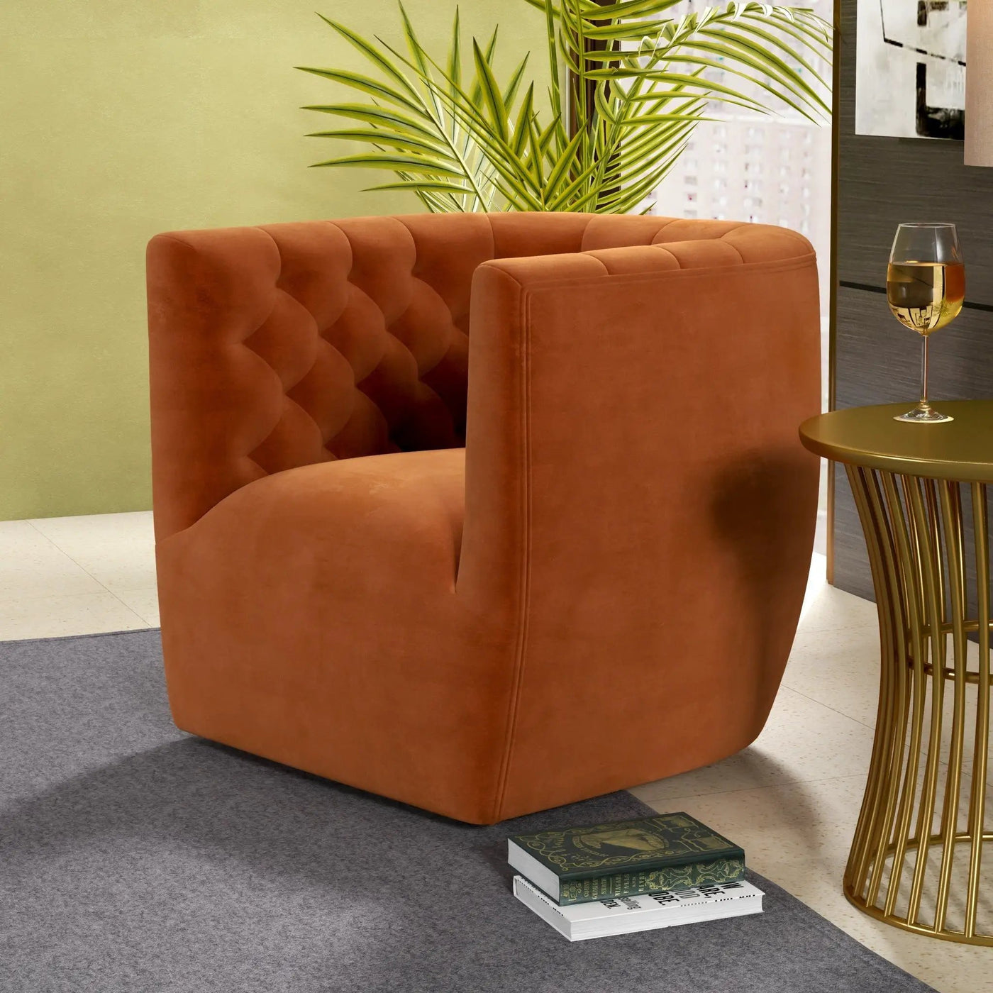 Delaney - Ergonomic Design Swivel Chair by HouseOfZazla