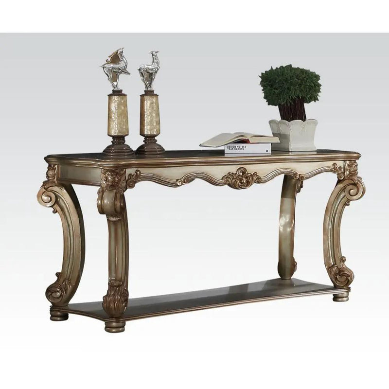 Vendome - 58" Sofa Table - Gold Patina by Unique Piece Furniture