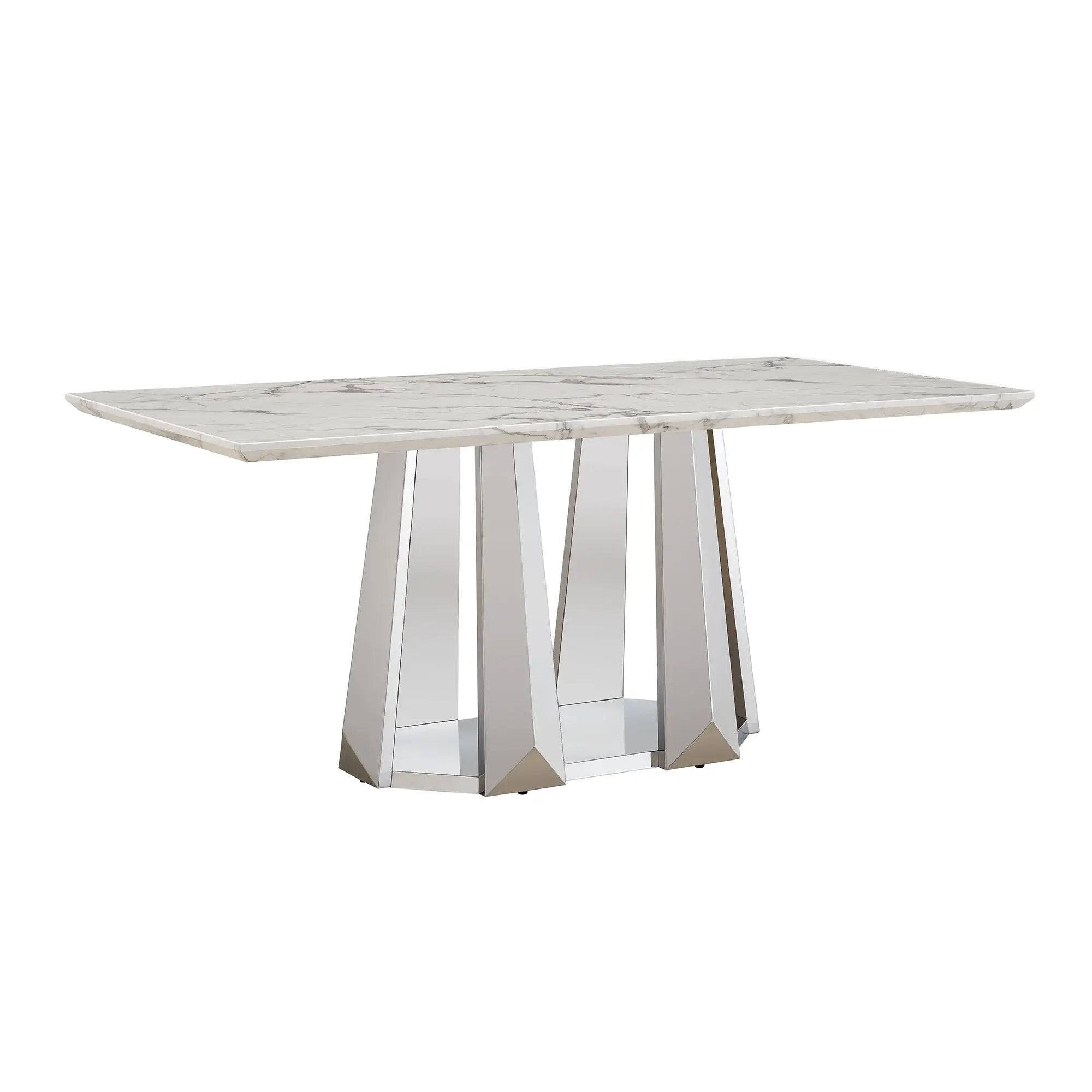 Marble Dining Table for 6 People by HouseOfZazla