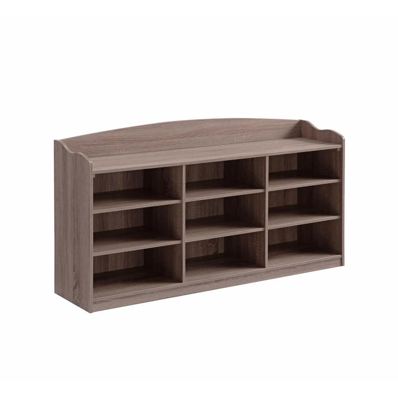 Entryway Shoe Storage Bench, Nine Storage Shelves, Entryway Organizer by Unique Piece Furniture