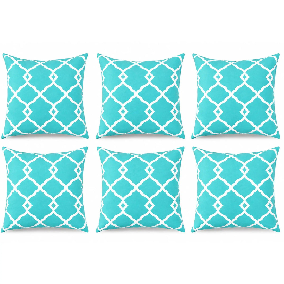 6 Pack Outdoor Pillow Covers - 18x18 Inch by HouseOfZazla