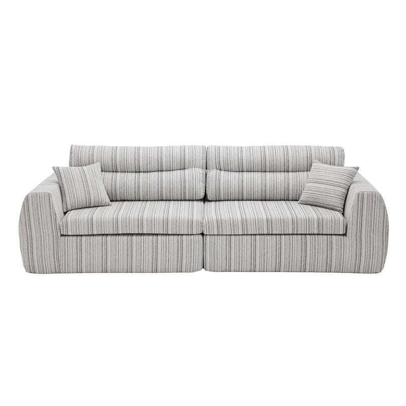 3 Seater, Couch With Throw Pillows For Living Room by HouseOfZazla