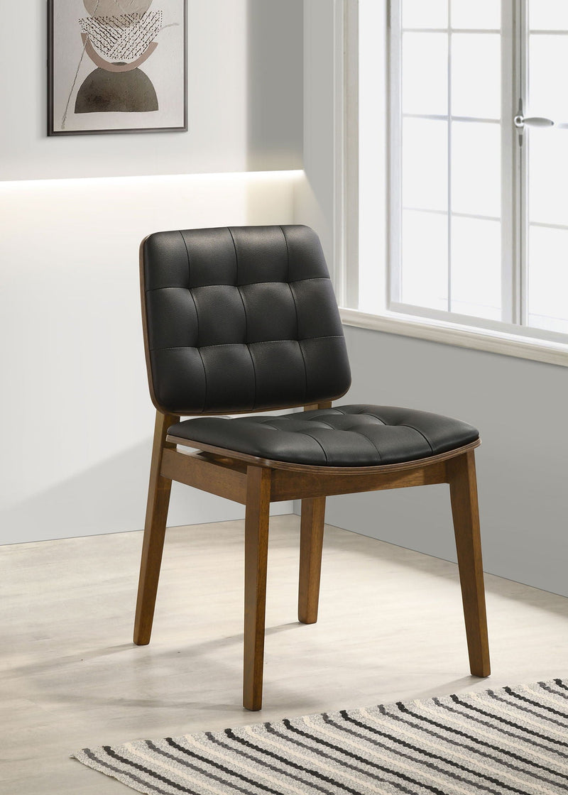 Redbridge Upholstered Dining Side Chair Walnut (Set of 2) by Unique Piece Furniture