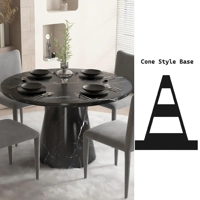 Hollis - Dining Table With Engineered Stone Top - Engineered Stone by Unique Piece Furniture