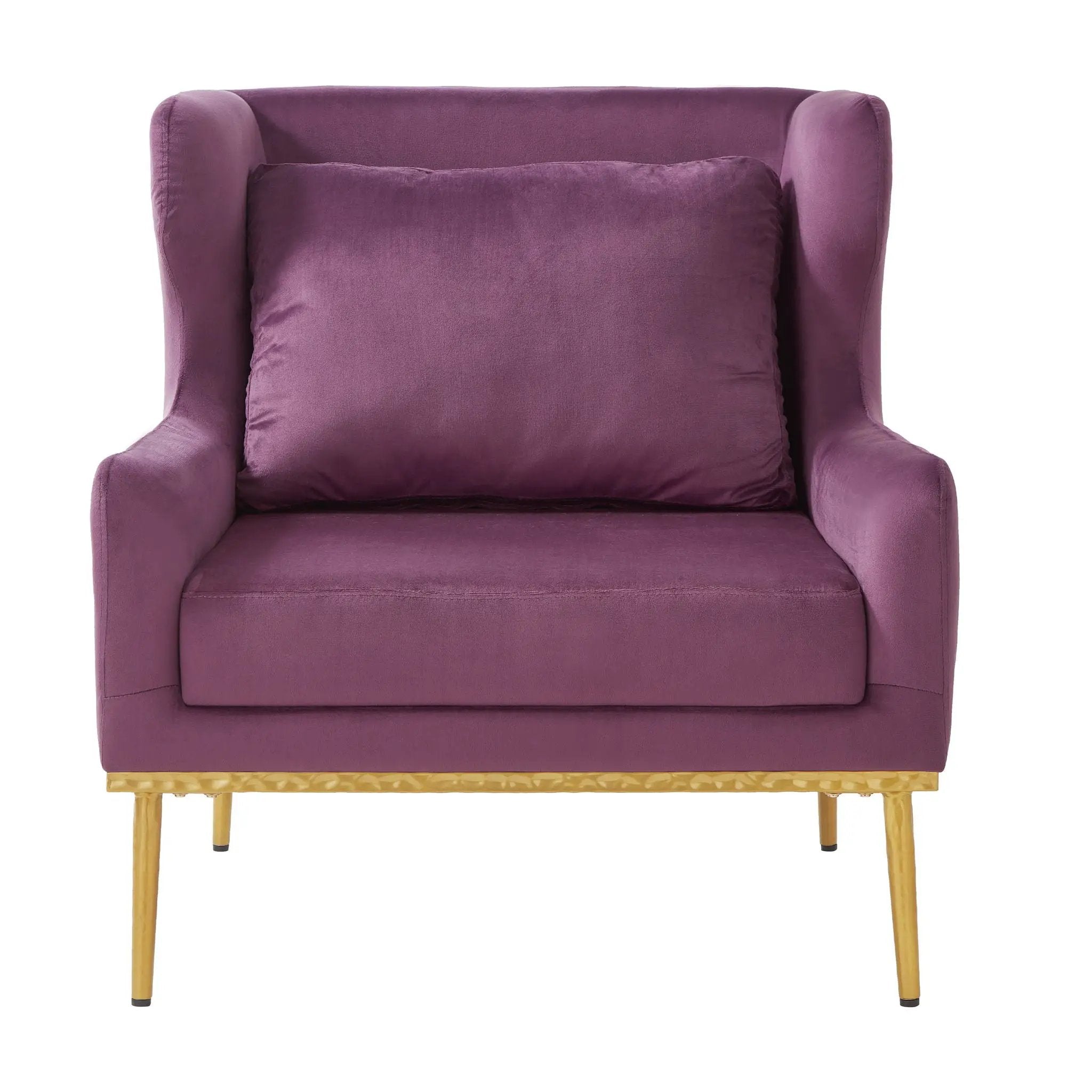 Elegant Curved Armrest Accent Armchair by HouseOfZazla