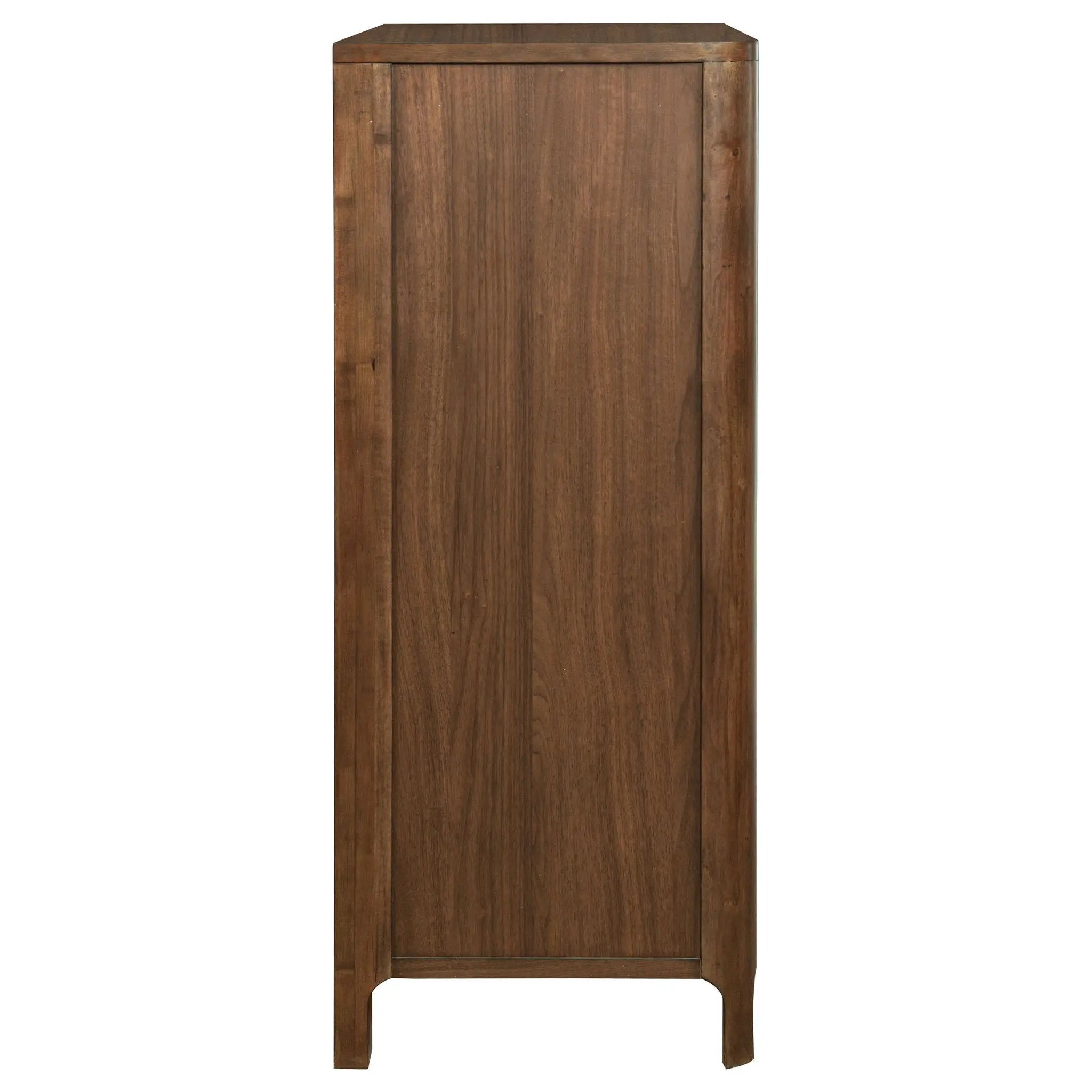 Verona - 5 Drawer Chest With - Walnut by HouseOfZazla