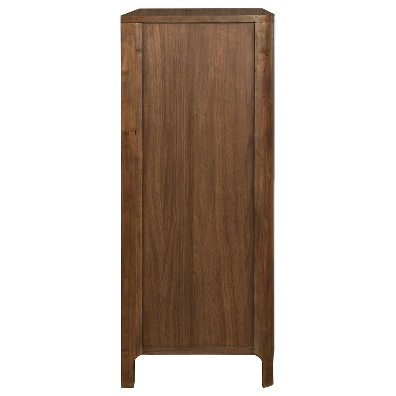 Verona - 5 Drawer Chest With - Walnut by HouseOfZazla
