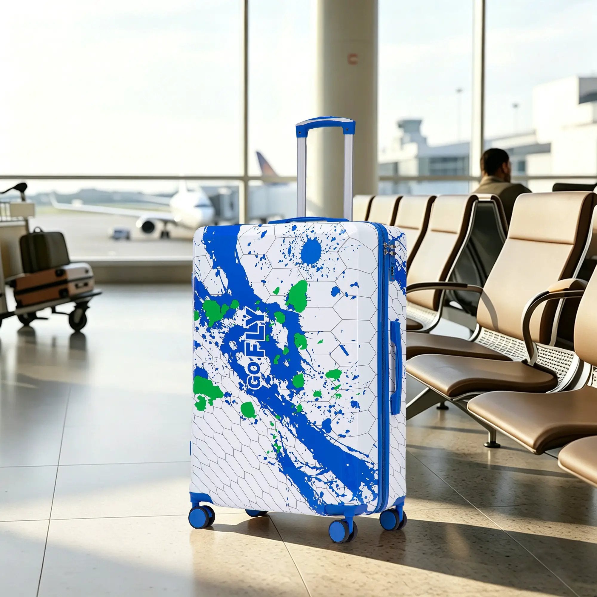 28 Inch Hard Case Luggage with Combination Lock by HouseOfZazla